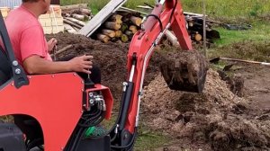 RED RHINO PE - 4522  . Прицепной мини экскаватор. Покупка и эксплуатация.