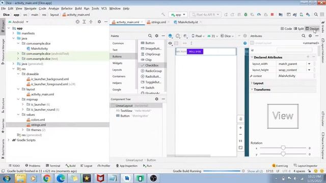 Dice roller basic app with Android in Kotlin смотреть онлайн
