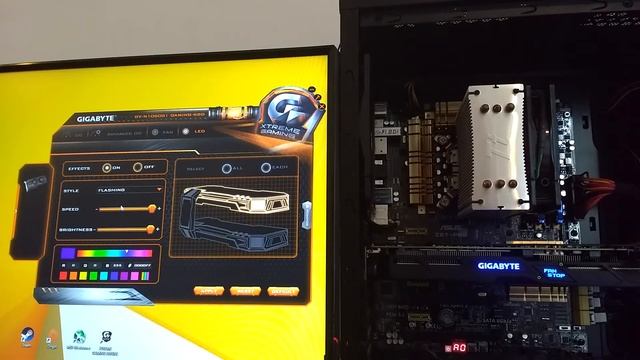 Gigabyte G1 Gaming GTX 1060 Xtreme engine + a little LED test. смотреть онлайн