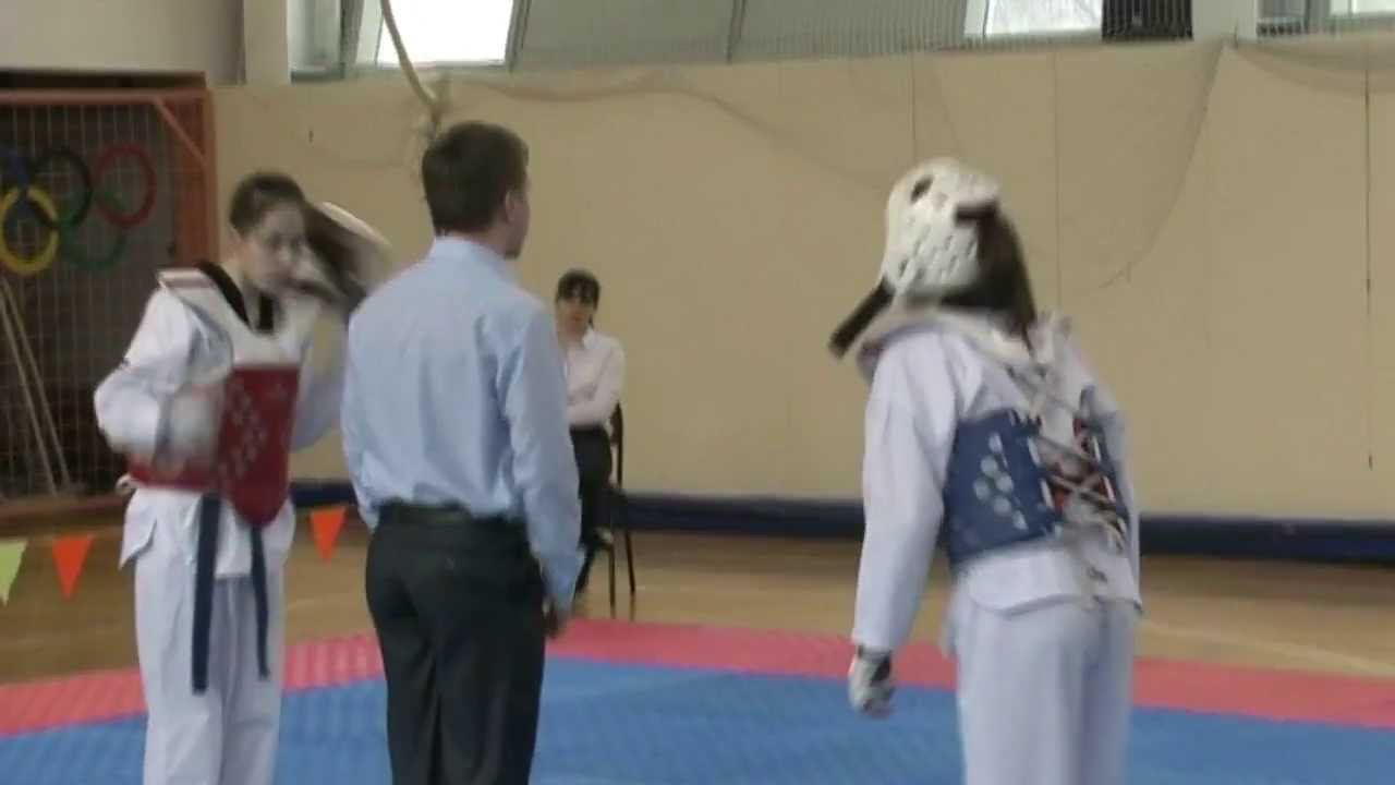 Taekwondo WTF. Спартакиада школьников. 07.04.2013 Хорошилова-Белоносова смотреть онлайн