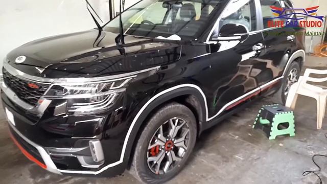 KIA SELTOS Black Protect with Paint Protection Film Full PPF INSTALLATION Process Video смотреть онлайн