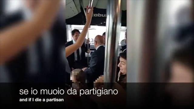 Bella Ciao - Matteo Salvini sull'autobus (english translation) смотреть онлайн
