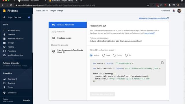Setup Firebase Admin API without code смотреть онлайн