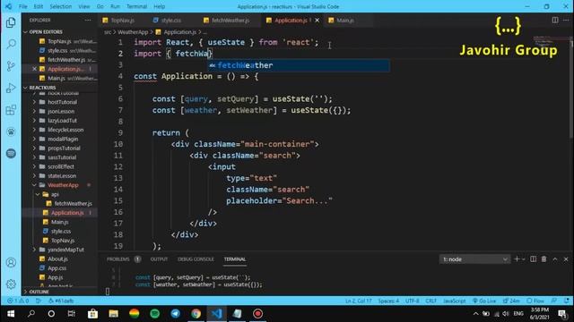 React yordamida Ob-havo dasturi | React JS amaliyot смотреть онлайн