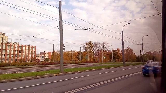 Троллейбус №37. (К/ст «Улица Пионерстроя» - Ст. метро «Проспект Ветеранов») + назойливый кондуктор. смотреть онлайн