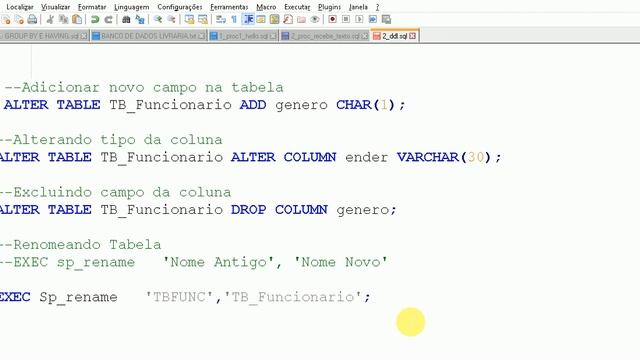 SQL Server DDL ALTER TABLE смотреть онлайн