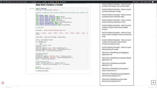 Create a pipeline that extracts features from the data then creates a model смотреть онлайн