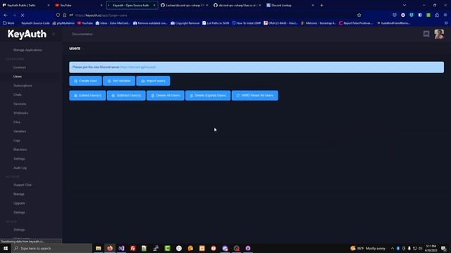 KeyAuth User Variables - Add metadata to your software users (Discord account, computer name, etc) смотреть онлайн