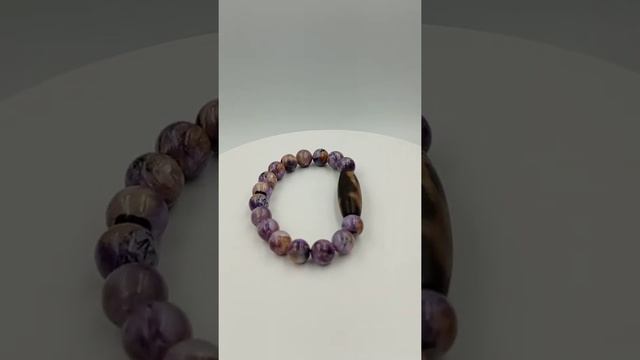 Кубера бусина Дзи (браслет чароит) смотреть онлайн