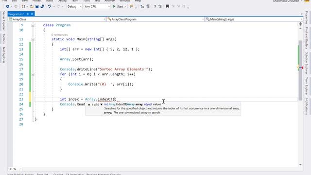 Array Class in C# - Part 34 | C# Tutorial смотреть онлайн