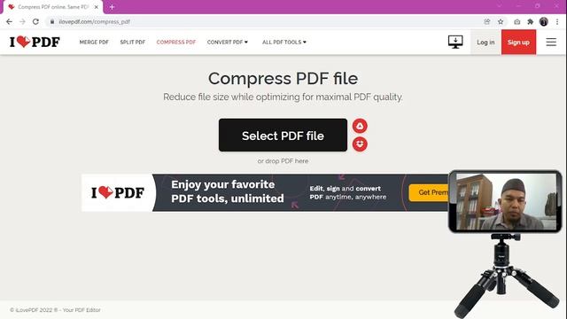 1 - Cara memperkecil ukuran file PDF menggunakan aplikasi online ilovepdf.com смотреть онлайн