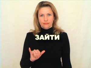 ЖЕСТОВЫЙ ЯЗЫК. СЛОВАРЬ. Зайти