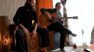 Игра на Кахоне Sky Jam + Гитара Cajon + Gitar