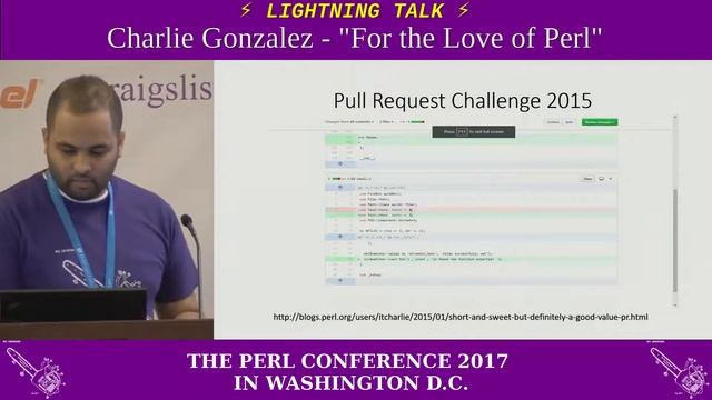 Lightning Talk by Charlie Gonzalez - "For the Love of Perl" смотреть онлайн
