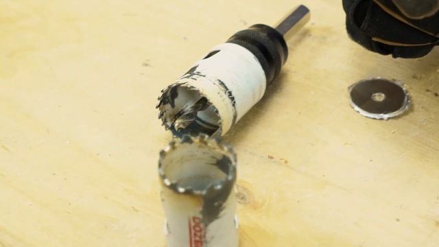 Тест коронок по металлу, дереву, нержавейка, фанера. смотреть онлайн