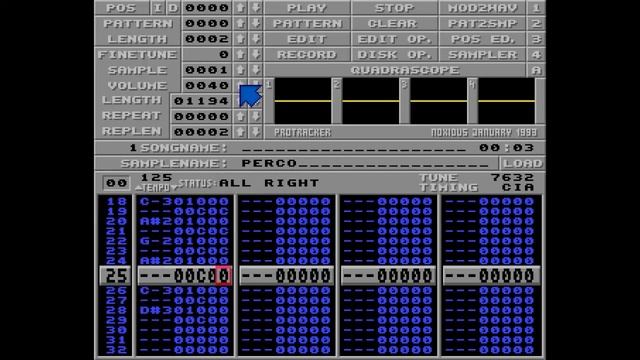 Protracker Tutorial - Episode 02 - Set volume (The C command) смотреть онлайн