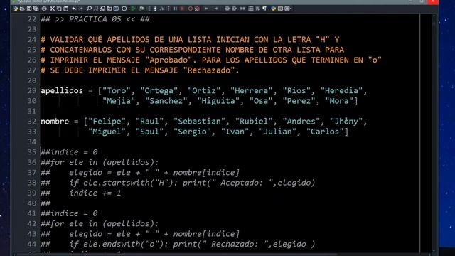 PYTHON PARA NOVATOS II :: V05 - FUNCION STARTSWITH Y ENDSWITH смотреть онлайн