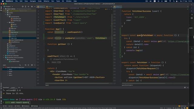 React Query useQuery tutorial implementare in proiect React - limba romana смотреть онлайн