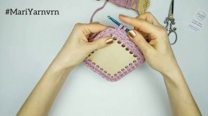 Квадратная корзина с  деревянным дном крючком. Секреты ровных углов