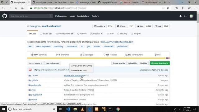 React Virtualized смотреть онлайн