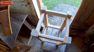 Отверстия в табуретах под шкант ручным фрезером