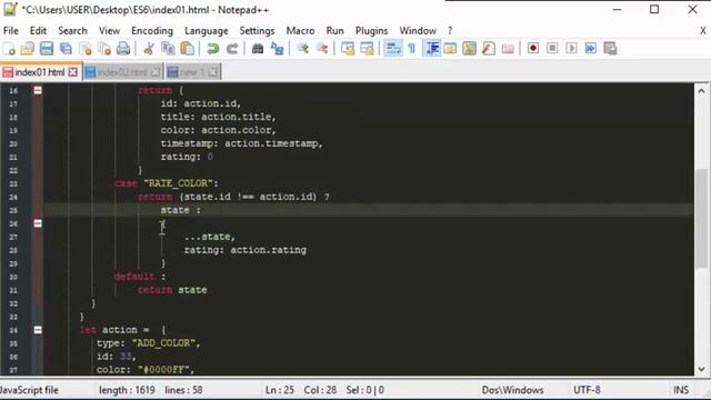 Пример классического Reducer'a. Шаг 3 смотреть онлайн
