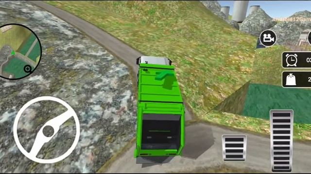 Offroad Garbage Truck - Dump Truck Driving Game - Android Gameplay смотреть онлайн