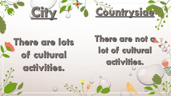 CITY or COUNTRYSIDE advantages and disadvantages of living in the city #vocabulary #city