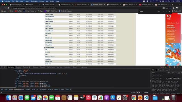 How to get dividend data by web scraping using python - Beautiful Soup смотреть онлайн