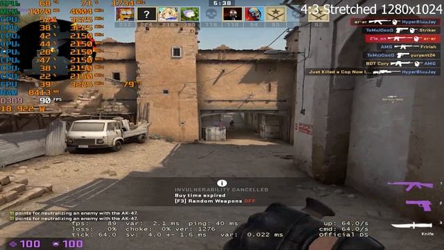 Asus M570DD / GTX 1050 / Ryzen 3500U / CS:GO 1080p & Stretched смотреть онлайн