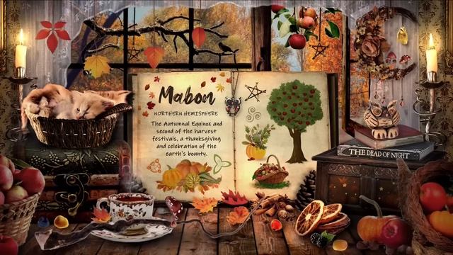 Witch's Mabon Altar Ambience ???? | The Autumn Equinox/Fruit Harvest | Witch ASMR & Autumnal Sounds смотреть онлайн