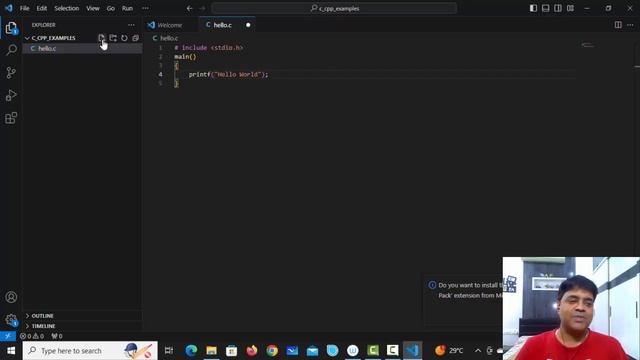 3.Run c and cpp on vs code editor | vs code editor in telugu смотреть онлайн