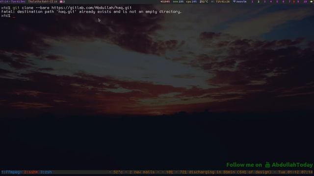 Import git repository using commandline | import git repo from one host to other host смотреть онлайн