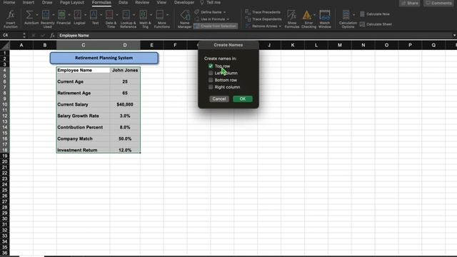 Create from Selection--Excel 2019 on Mac смотреть онлайн
