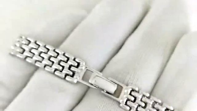 Beautiful Sterling Silver Women's Wristwatch Without Stones