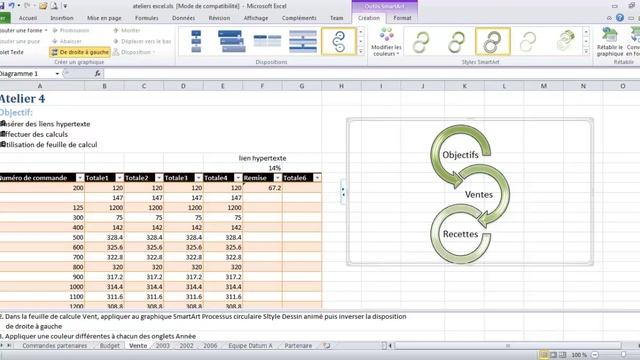 Formation Excel2010 MOS ateliers N°4: Effectuer des calculs et mode d'affichage- en arabe смотреть онлайн