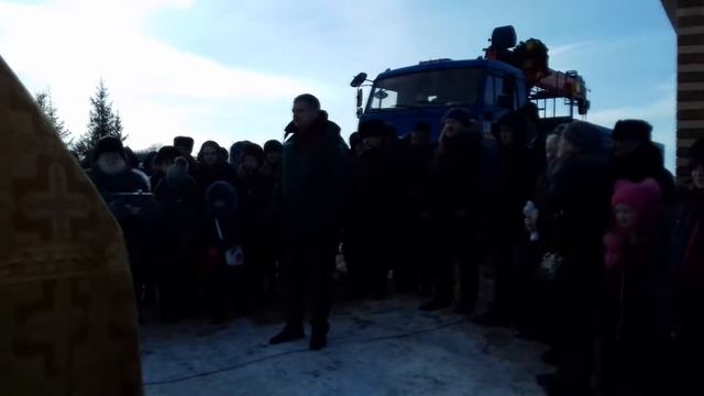 Освящение и поднятие купола часовни во имя святителя Николая Чудотворца смотреть онлайн