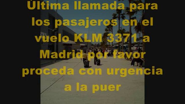 Tenerife South Airport TFS Departure Annoument KLM 3371 To Madrid смотреть онлайн