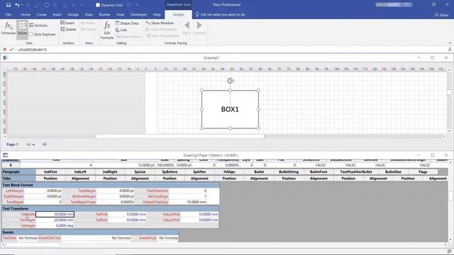 MS Visio. How change Text Box position via TextTransform section смотреть онлайн