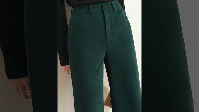 Женские вельветовые широкие брюки ?#shortsvideo#shorts смотреть онлайн