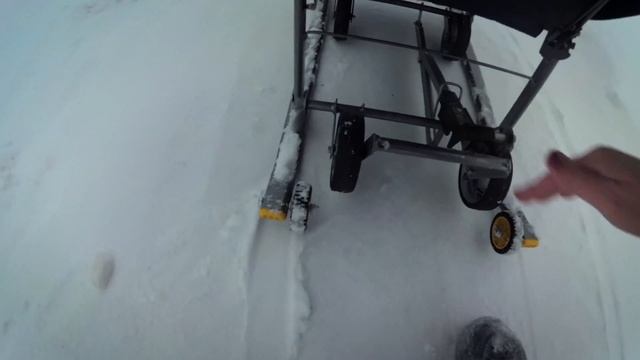 Обзор санок-коляски Nika 7 + прогулка :) смотреть онлайн