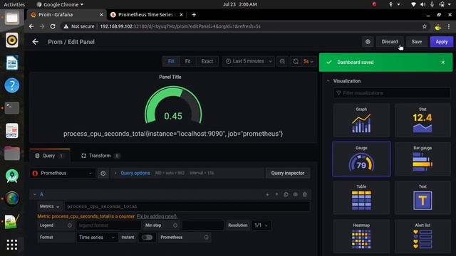 Kubernetes monitoring using Prometheus and Grafana смотреть онлайн