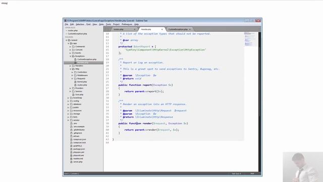 How to handle Exceptions in Laravel 5 смотреть онлайн