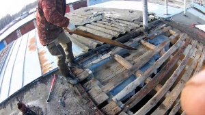 КРЫША ПОТЕКЛА, ГАРАЖ, ЗАМЕНА КРОВЛИ, ПРОФЛИСТ