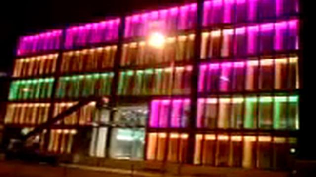 Красивая подсветка здания смотреть онлайн