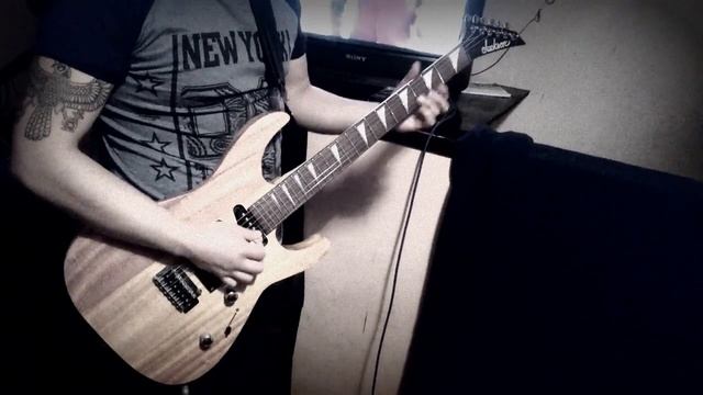 Classic rock solo with Jackson Dinky JS23 смотреть онлайн