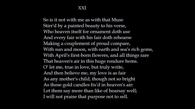 Sonnet 21 by William Shakespeare: A Poetry Reading смотреть онлайн