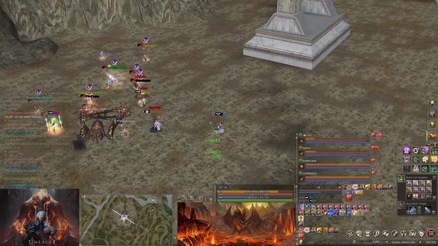 Lineage 2 Prelude of War GodWorld - Batcave - 4 ppl vs CP Hero Azgeda PVP смотреть онлайн