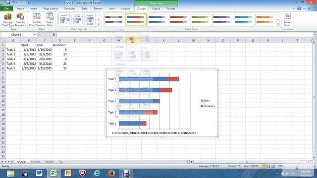 Making a GANTT Chart from an Excel Spreadsheet смотреть онлайн
