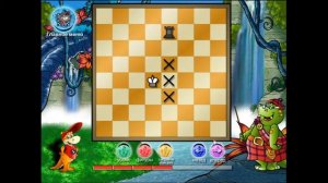 Уроки шахмат►Динозаврики учат шахматам. Урок 7.